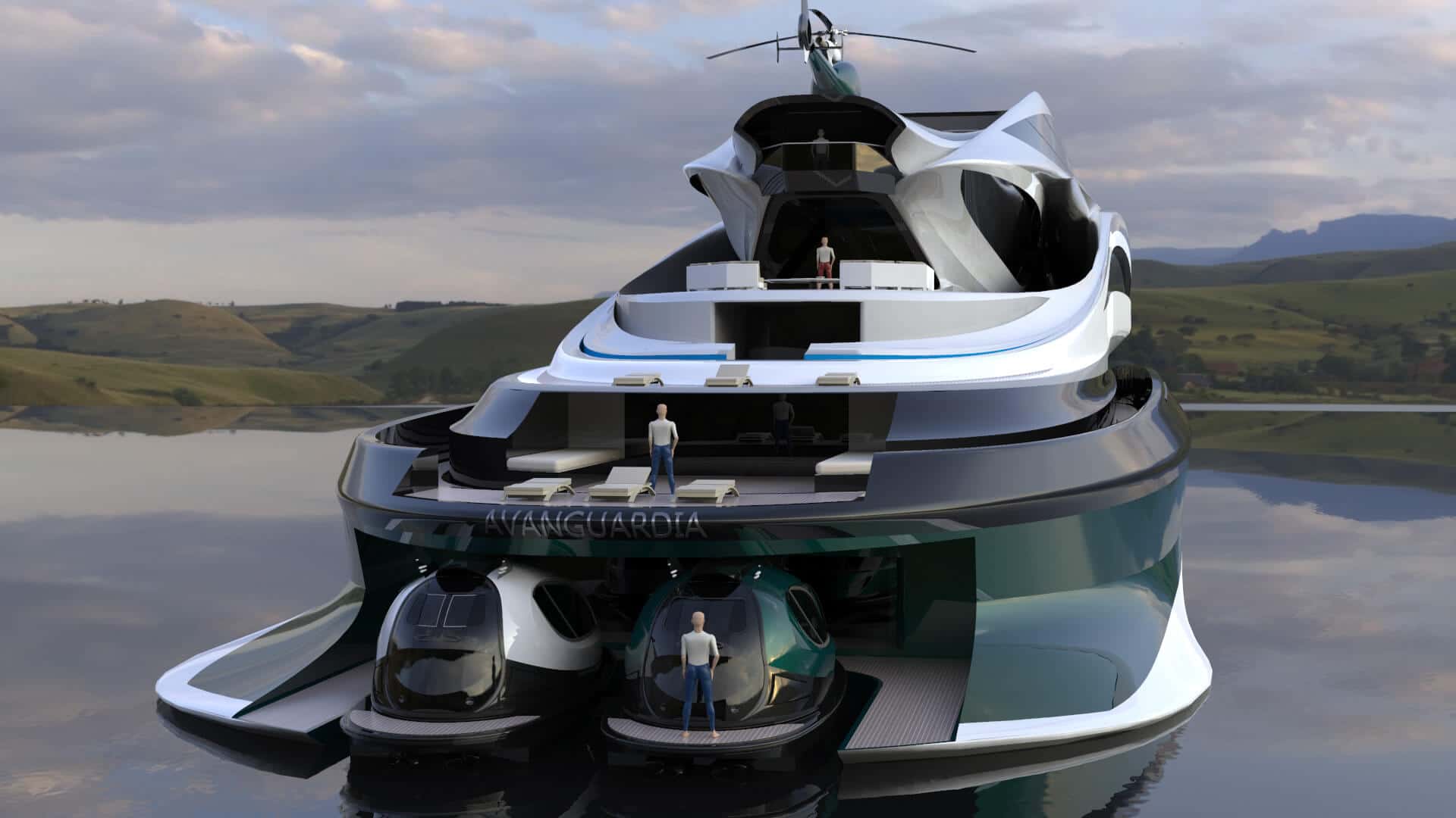 Le Yacht Du Designer Lazzarini En Forme De Cygne Avanguardia Le Yacht Du Designer Lazzarini En Forme De Cygne Avanguardia