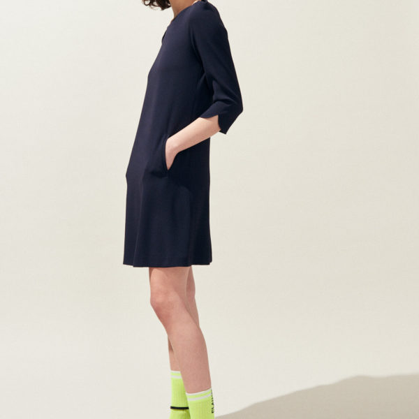 robe droite unie