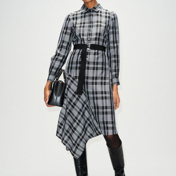 Robe mi longue asymétrique Clearance