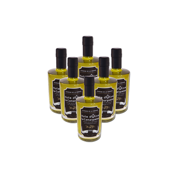 La Vernède Huile d’olives – Cuvée Noire – Pack 6 bouteilles 500ml