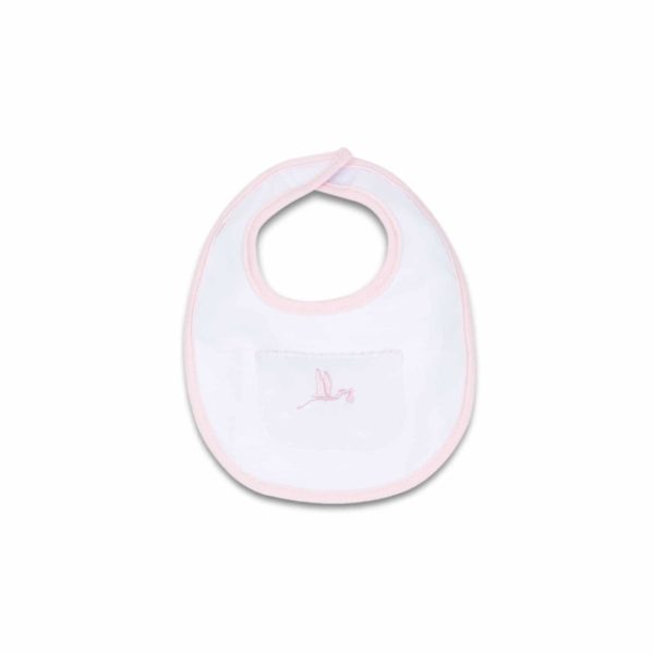 Bavoir bébé (poche) rose – BebeDeParis