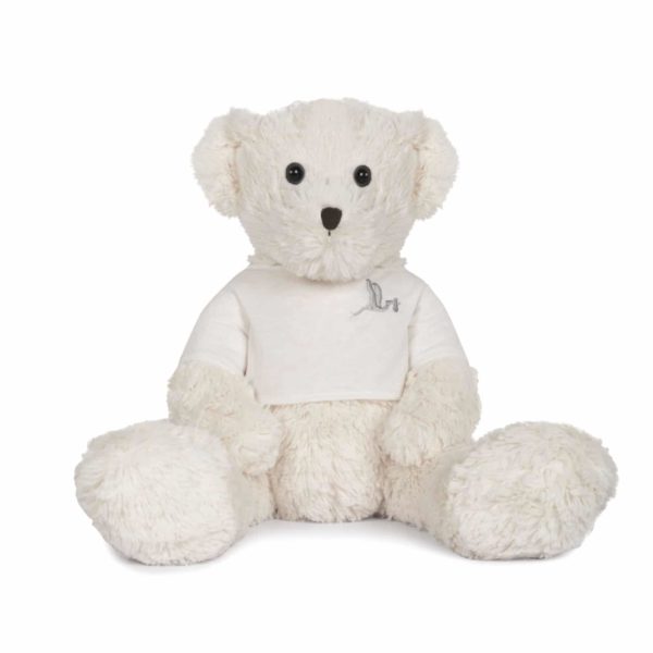 Ours en peluche 42 cm white – BebeDeParis