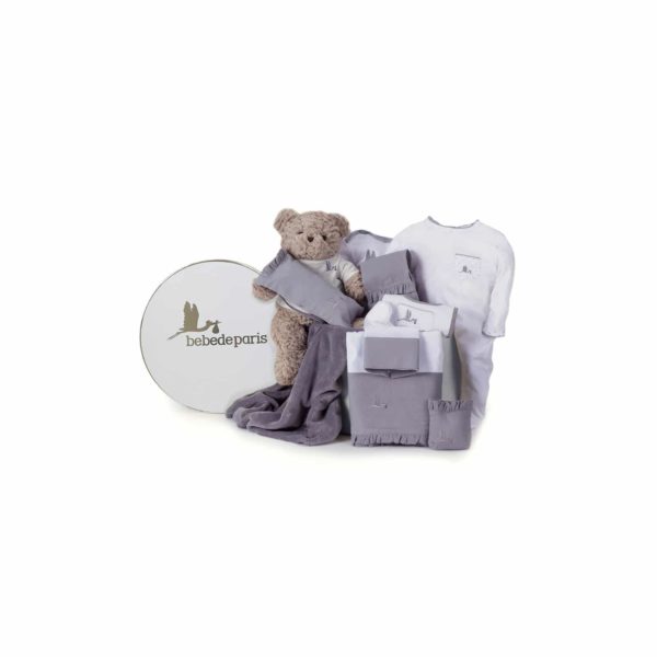Panier naissance classique gris - BebeDeParis