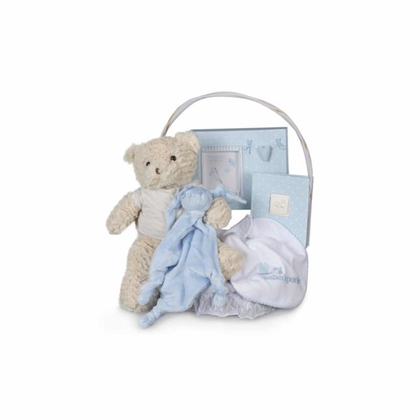 Panier naissance essentiel souvenirs bleu – BebeDeParis