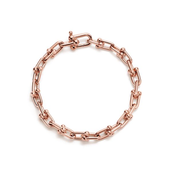 Bracelet à maillons taille Small Tiffany HardWear en or rose 18 carats – Size Medium Tiffany & Co.