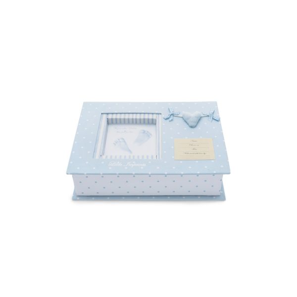 Kit empreintes main et pied (cœur) gris - BebeDeParis