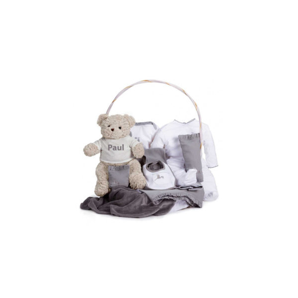 Panier naissance classique gris - BebeDeParis