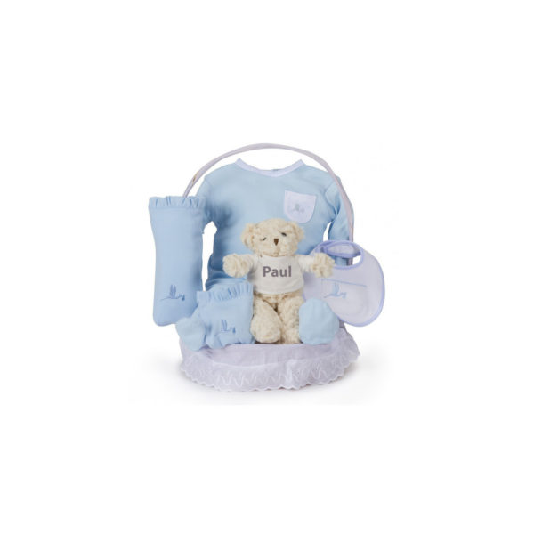 Panier naissance essentiel classique bleu - BebeDeParis