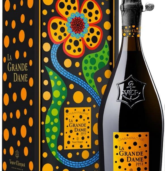 Champagne La Grande Dame 2012 par Yayoi Kusama Veuve Clicquot