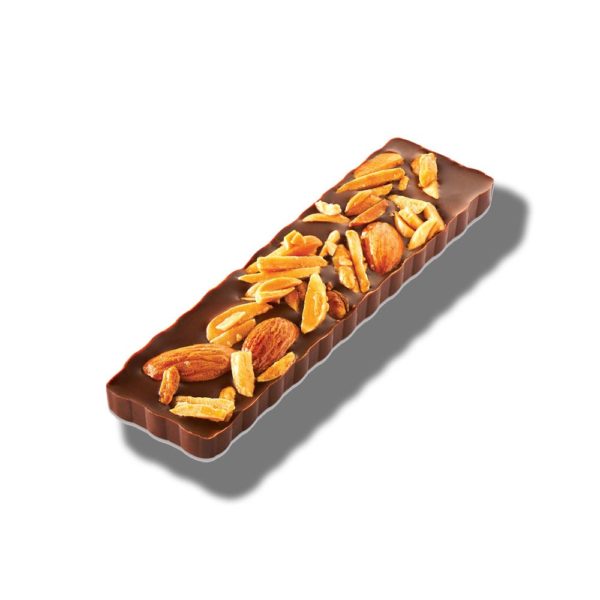 Barre de chocolat noir 51% et amandes caramélisées-Comtesse du Barry