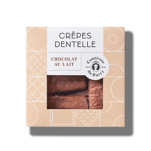 Crêpes dentelle chocolat au lait 80g-Comtesse du Barry