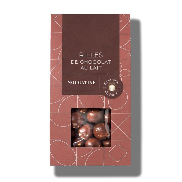 Billes de chocolat au lait nougatine 100g-Comtesse du Barry