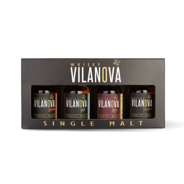 Coffret Mini Whisky Vilanova 4×5 Cl – 43°-Comtesse du Barry