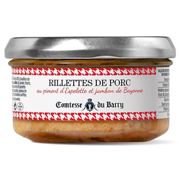 Rillettes de porc au piment d’Espelette et jambon de Bayonne-Comtesse du Barry