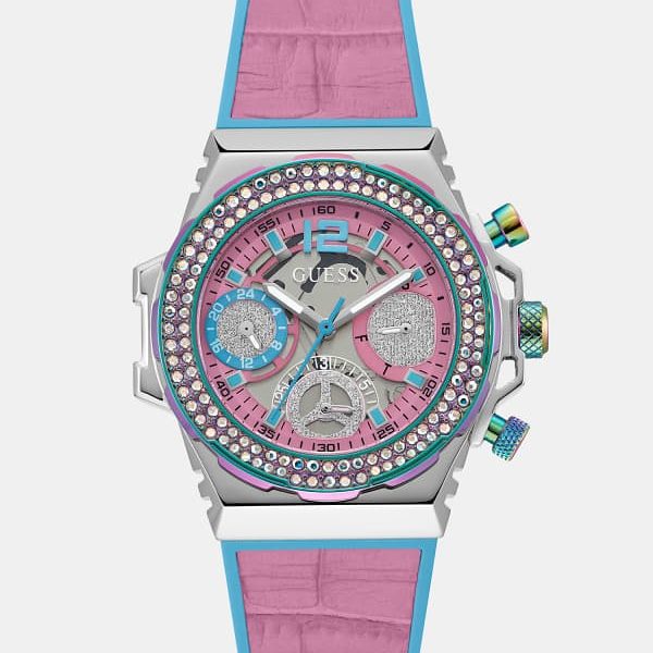 Montre Multifonction Cuir Véritable – Guess