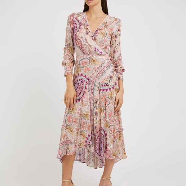 Robe Longue Imprimé All-Over – Guess