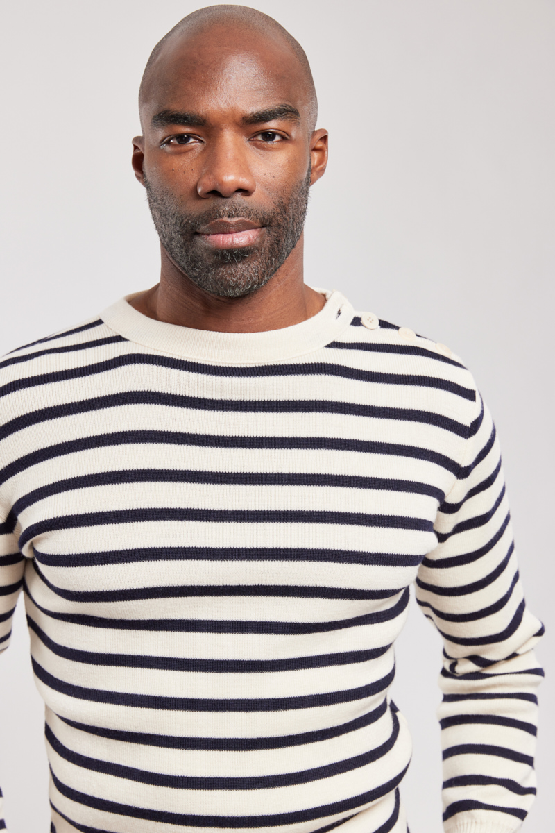 Odac Pull Tommy Hilfiger Laine Charentaise Mariniere Charentaise