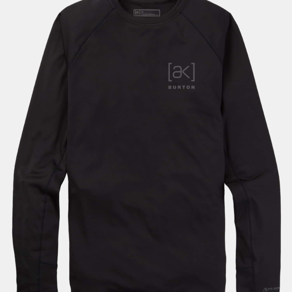 Burton - Haut sous-vêtement ras du cou [ak] Helium Power Grid™ homme, True Black, XL