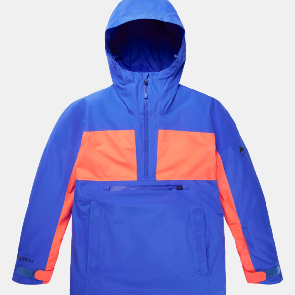 Burton – Veste anorak Pillowline GORE-TEX 2 L femme, Amparo Blue / Tetra Orange, XS