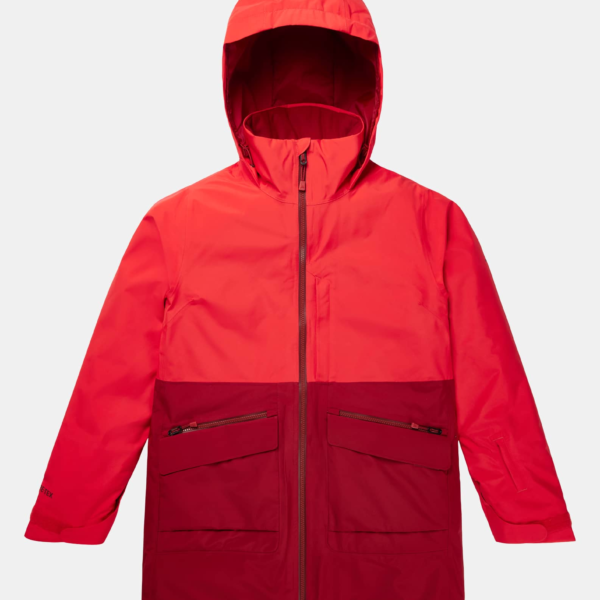 Burton – Veste Treeline GORE-TEX 2 L femme, Tomato / Sun Dried Tomato, XS