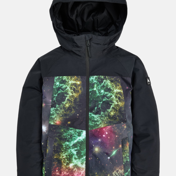 Burton - Veste Lodgepole 2L garçon, True Black / Painted Planets, M