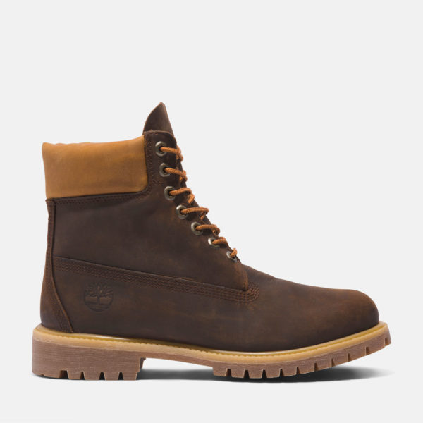 6-inch Boot Timberland Premium Pour Homme En Marron/jaune Marron