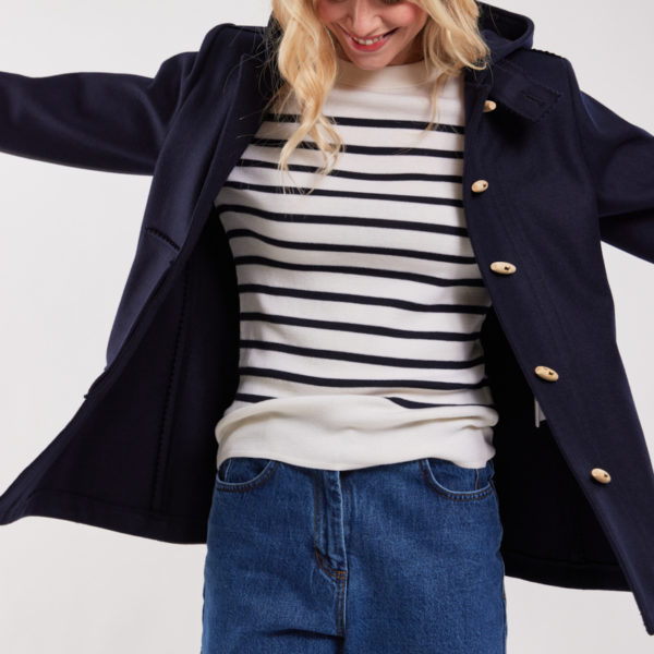 ARMOR-LUX Kabig « Pont-Aven » – drap de laine Femme Rich Navy 5XL – 52