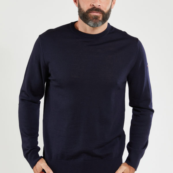 ARMOR-LUX Pull « Damgan » – laine mérinos Homme Navire M