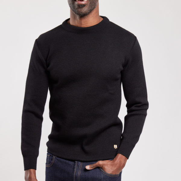 ARMOR-LUX Pull "Brignogan" - laine Homme Noir 4XL