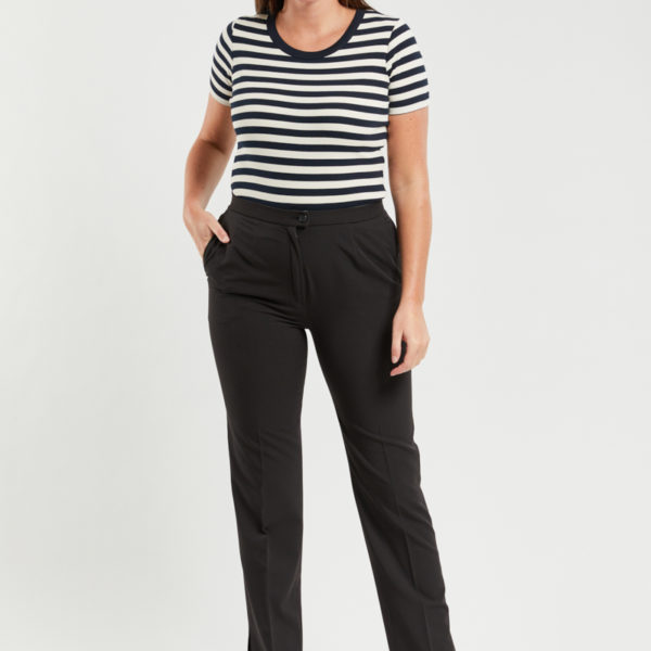 KARTING Pantalon gabardine « Disco » – bi-extensible Femme NOIR(190) 5XL – 52