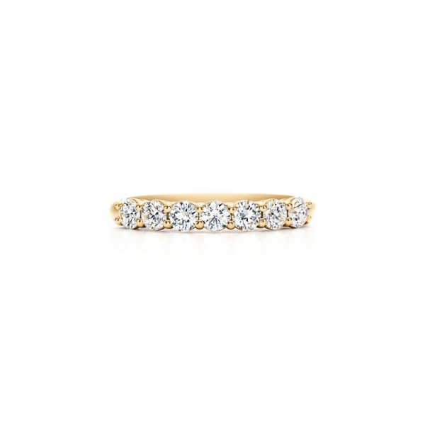 Alliance Tiffany Forever en or jaune et demi-tour de diamants 3 mm – Size 7 1/2 Tiffany & Co.
