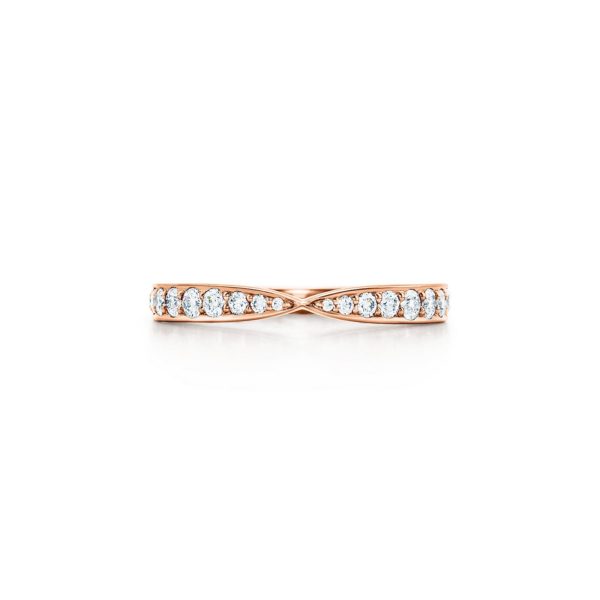 Alliance Tiffany Harmony en or rose 18 carats et diamants 1,8 mm – Size 7 Tiffany & Co.