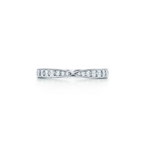 Alliance Tiffany Harmony en platine 950 millièmes et diamants 1,8 mm – Size 4 1/2 Tiffany & Co.