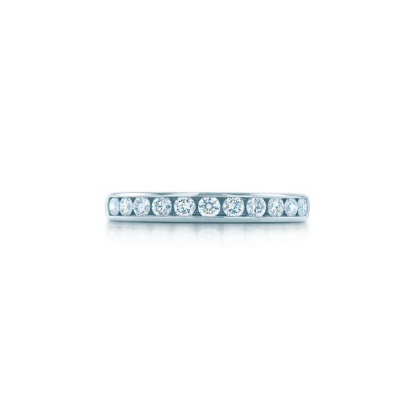 Alliance Tiffany Setting en platine et diamants sertis en demi-bande, 3 mm – Size 6 1/2 Tiffany & Co.