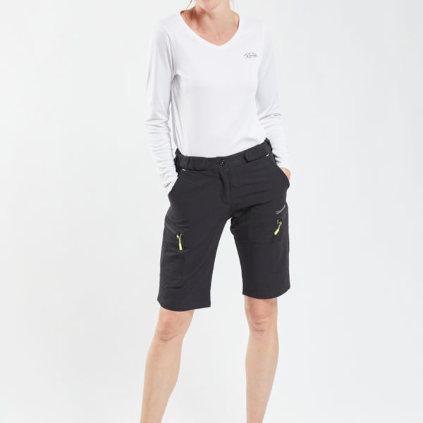 BERMUDES Short technique LASSARI Femme NOIR 4XL – 50