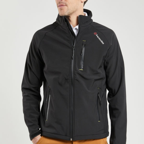 BERMUDES Veste Softshell SEALAND Homme NOIR M