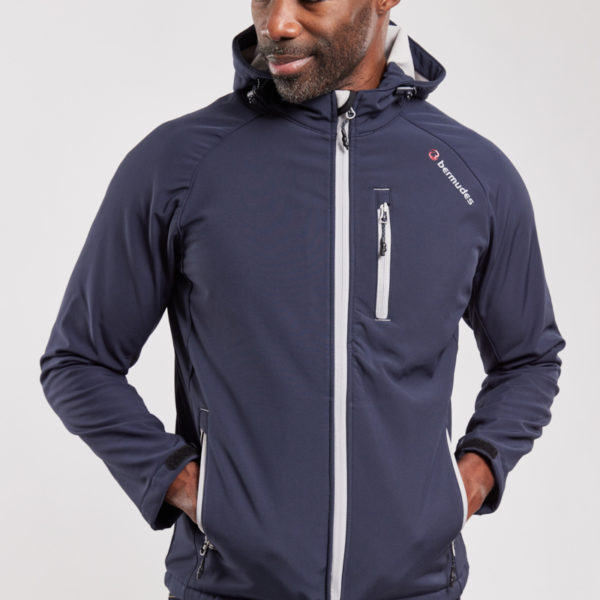 BERMUDES Veste Softshell à capuche SEAHOOD Homme MARINE XXXL