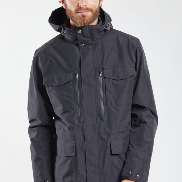 BERMUDES Parka imperméable HALFTIME Homme NOIR XXXXL