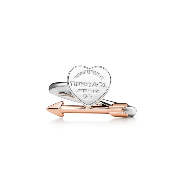 Bague Caur Lovestruck et Flèche Return to Tiffany en argent et or rose – Size 10 1/2 Tiffany & Co.