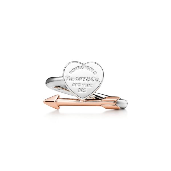 Bague Caur Lovestruck et Flèche Return to Tiffany en argent et or rose – Size 10 Tiffany & Co.