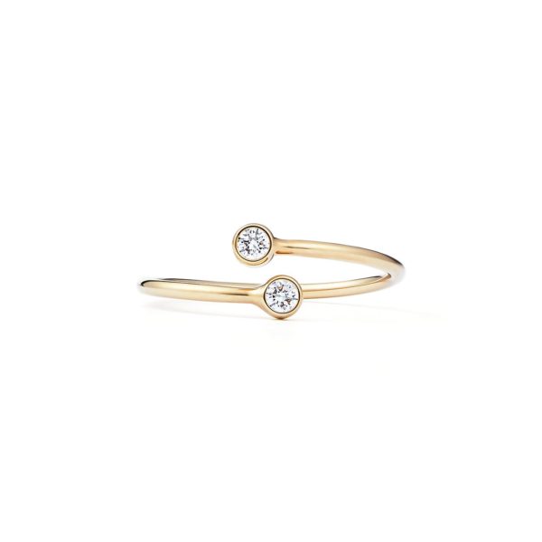 Bague Diamond Hoop Elsa Peretti en or 18 carats et diamants – Size 4 Tiffany & Co.