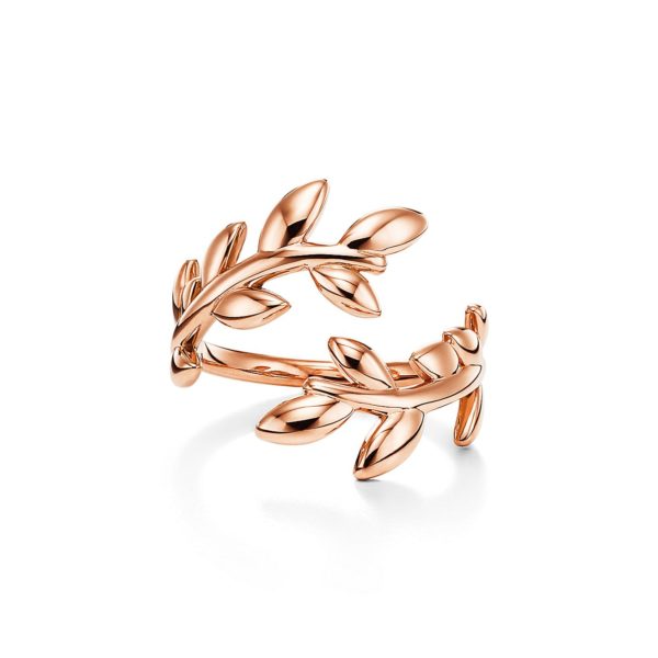 Bague Olive Leaf Paloma Picasso en or rose 18 carats – Size 4 Tiffany & Co.