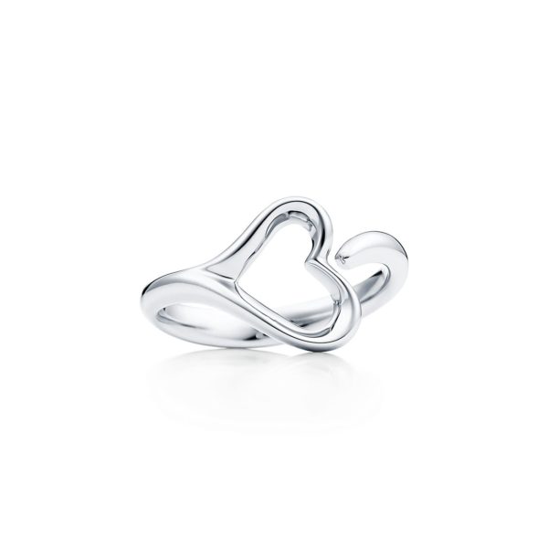 Bague Open Heart par Elsa Peretti en argent 925 millièmes Small – Size 6 1/2 Tiffany & Co.