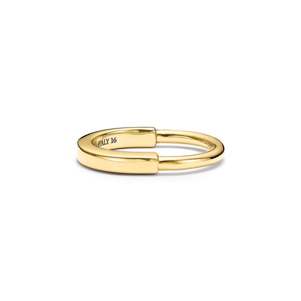 Bague Tiffany Lock en or jaune 18 carats – Size 3 1/2 Tiffany & Co.