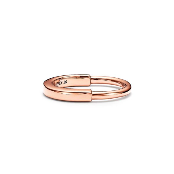 Bague Tiffany Lock en or rose 18 carats – Size 10 1/2 Tiffany & Co.