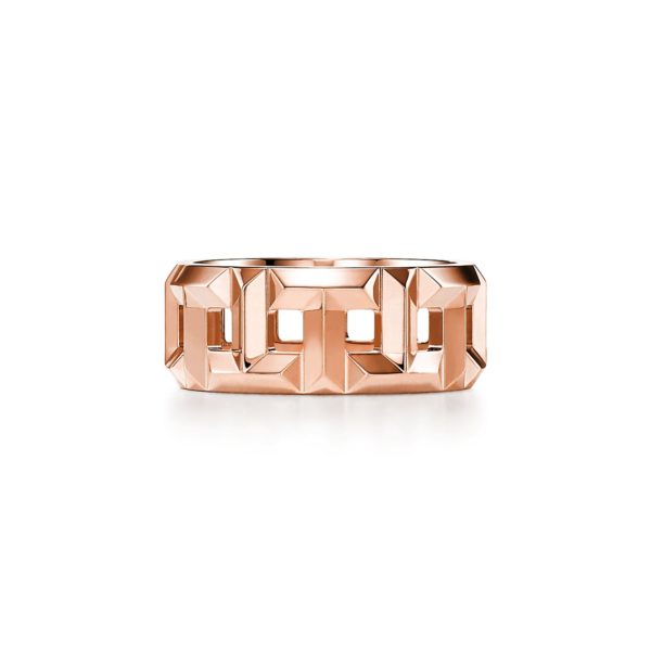 Bague True Tiffany T 8 mm en or rose 18 carats – Size 10 Tiffany & Co.