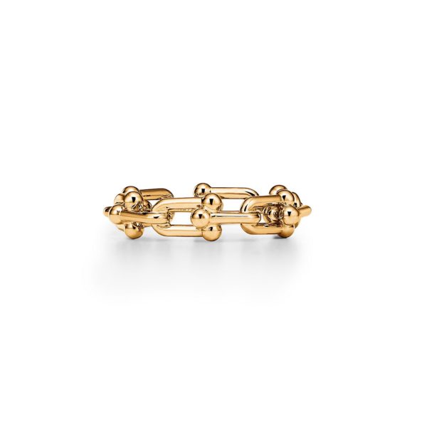 Bague à micro-maillons Tiffany HardWear en or jaune – Size 10 1/2 Tiffany & Co.