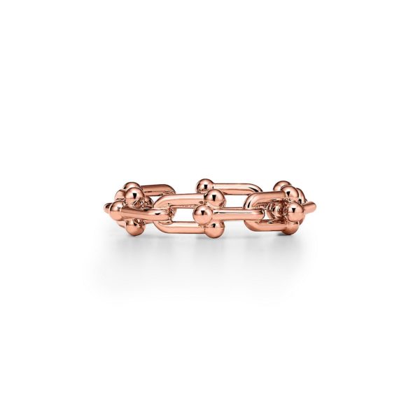 Bague à micro-maillons Tiffany HardWear en or rose – Size 10 1/2 Tiffany & Co.