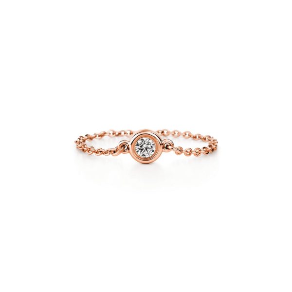 Bague en or rose 18 carats, Diamonds by The Yard par Elsa Peretti. – Size 8 Tiffany & Co.