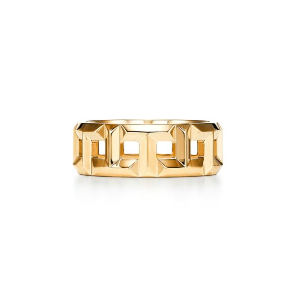Bague étroite Tiffany T True 8 mm en or 18 carats – Size 10 1/2 Tiffany & Co.